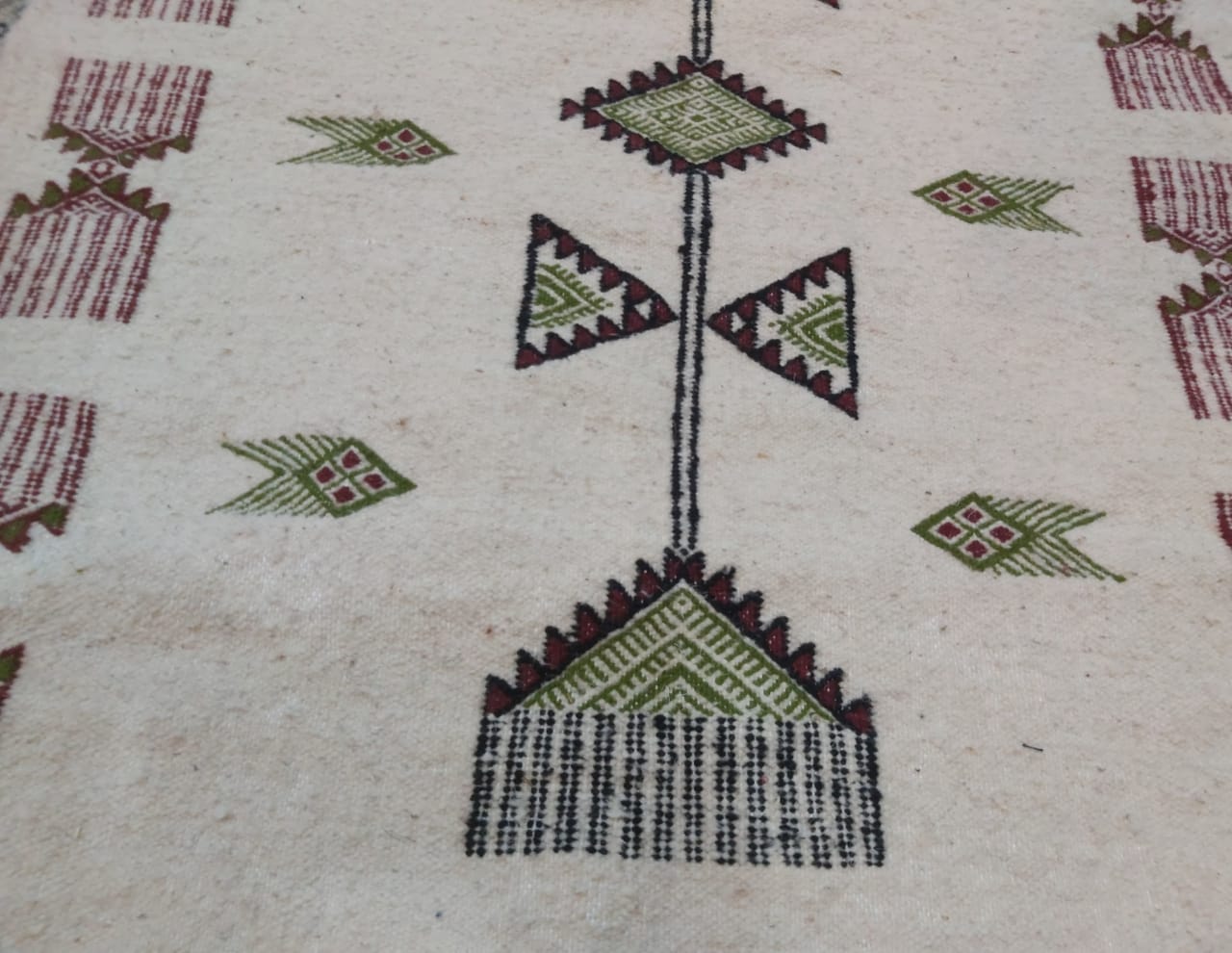 Multicolored handmade kilim carpets