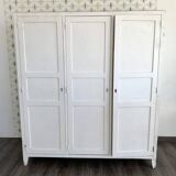 Old wooden workshop locker