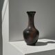 Vase en céramique brun H25