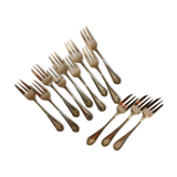 Lot 12 silver dessert forks