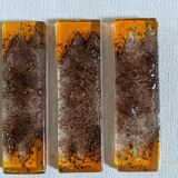 Set of 6 contemporary handcrafted glass paste knife holders