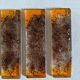 Set of 6 contemporary handcrafted glass paste knife holders