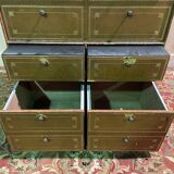 Leather notary's filing cabinet
