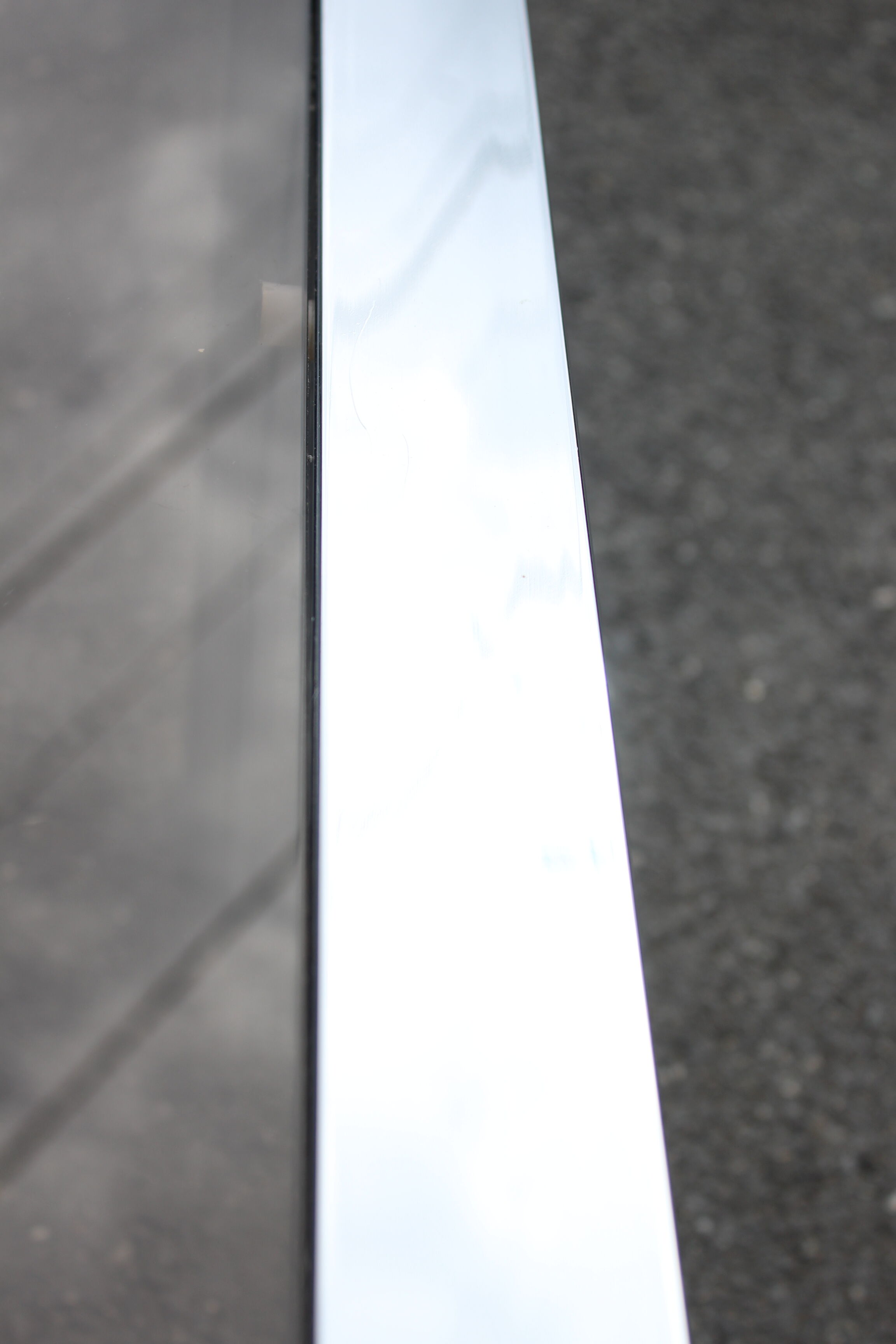 OLD VINTAGE CHROME COFFEE TABLE