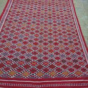 Red Berber carpet Handmade wool 105x205cm