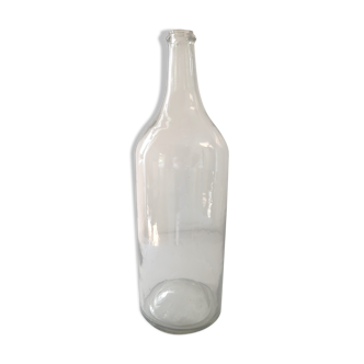 Transparent old bottle