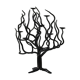 Black brutalist tree candle holder “tree of life” 1970s.