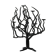 Black brutalist tree candle holder “tree of life” 1970s.