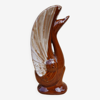 Swan art deco vase France