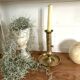 Old brass candlestick