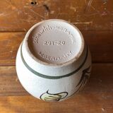 Old ceramic vase Scheurich Keramik beige vintage germany flower decor