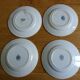 Lot 4 mismatched flat plates Terre de fer