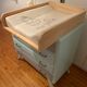 Vintage chest of drawers wood compass feet