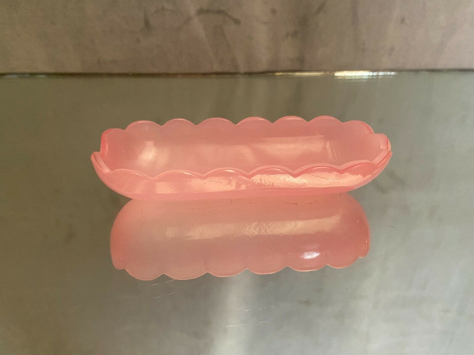 Pink opaline ashtray early twentieth century