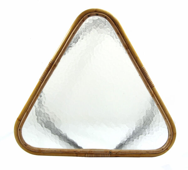 Table en verre triangulaire vintage des années 1950, Dirk van Sliedrecht