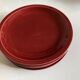 Set of 5 flat plates mid-century 1970 Longchamp earthenware
