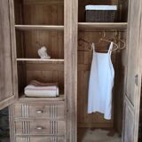 Grande armoire Art Déco en chêne, restaurée