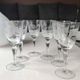 Set of 6 Large stemmed wine glasses