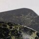Vintage handmade ashtray in black marble