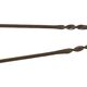 Pair of gilded bronze andirons decorated with serpents.