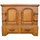 Rustic oak chest of drawers from the 1950s | Solid wood | Hand-forged fitti