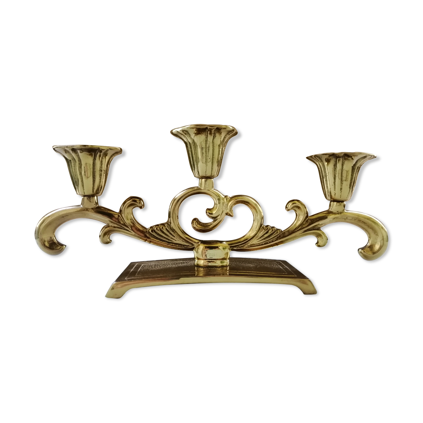 Golden bronze chandelier