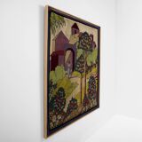 Gabriel Laneyrie tapisserie panneau au petit point 1934