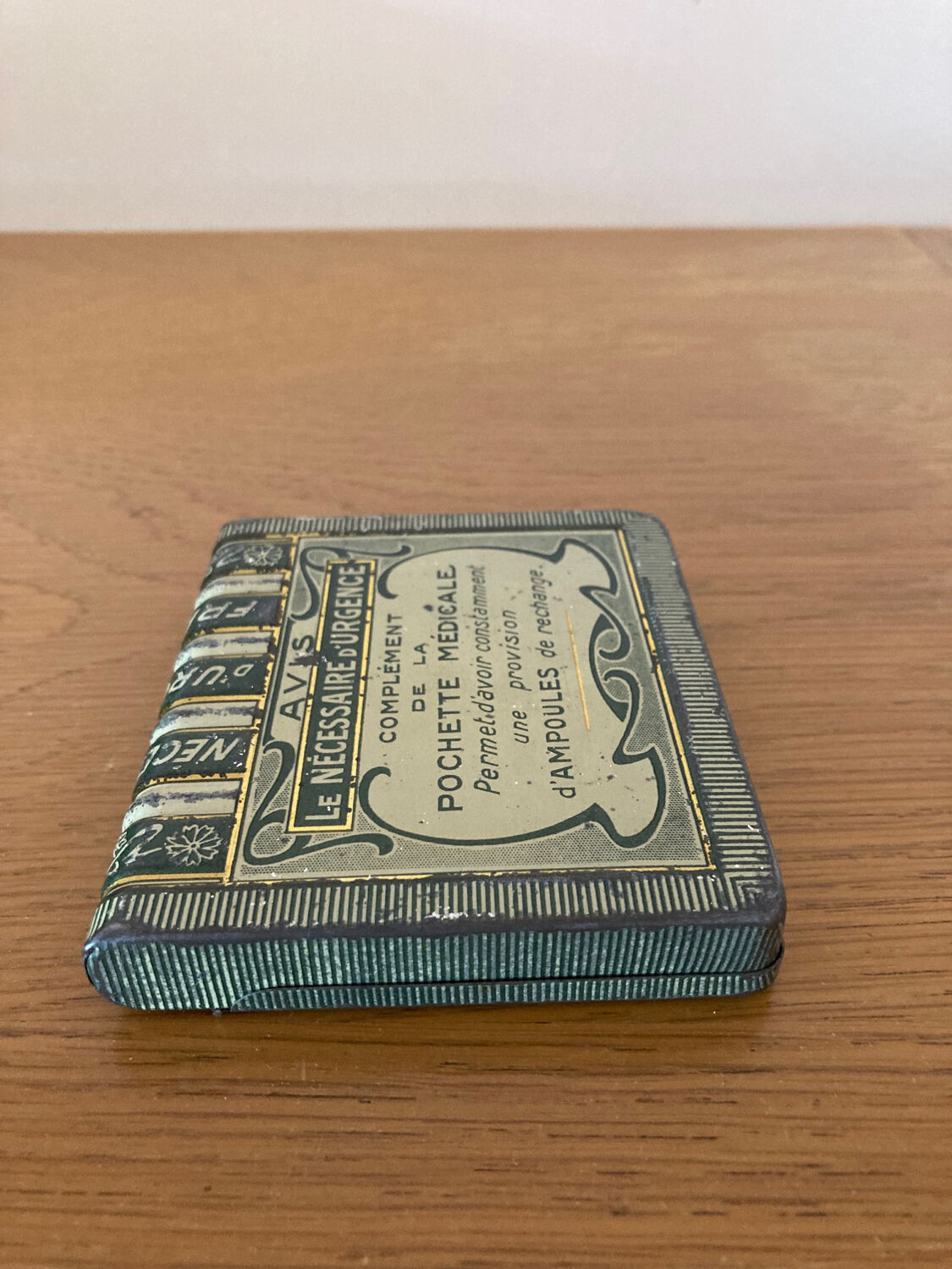 Old pharmacy metal box