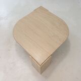Table basse en travertin italien, années 1980