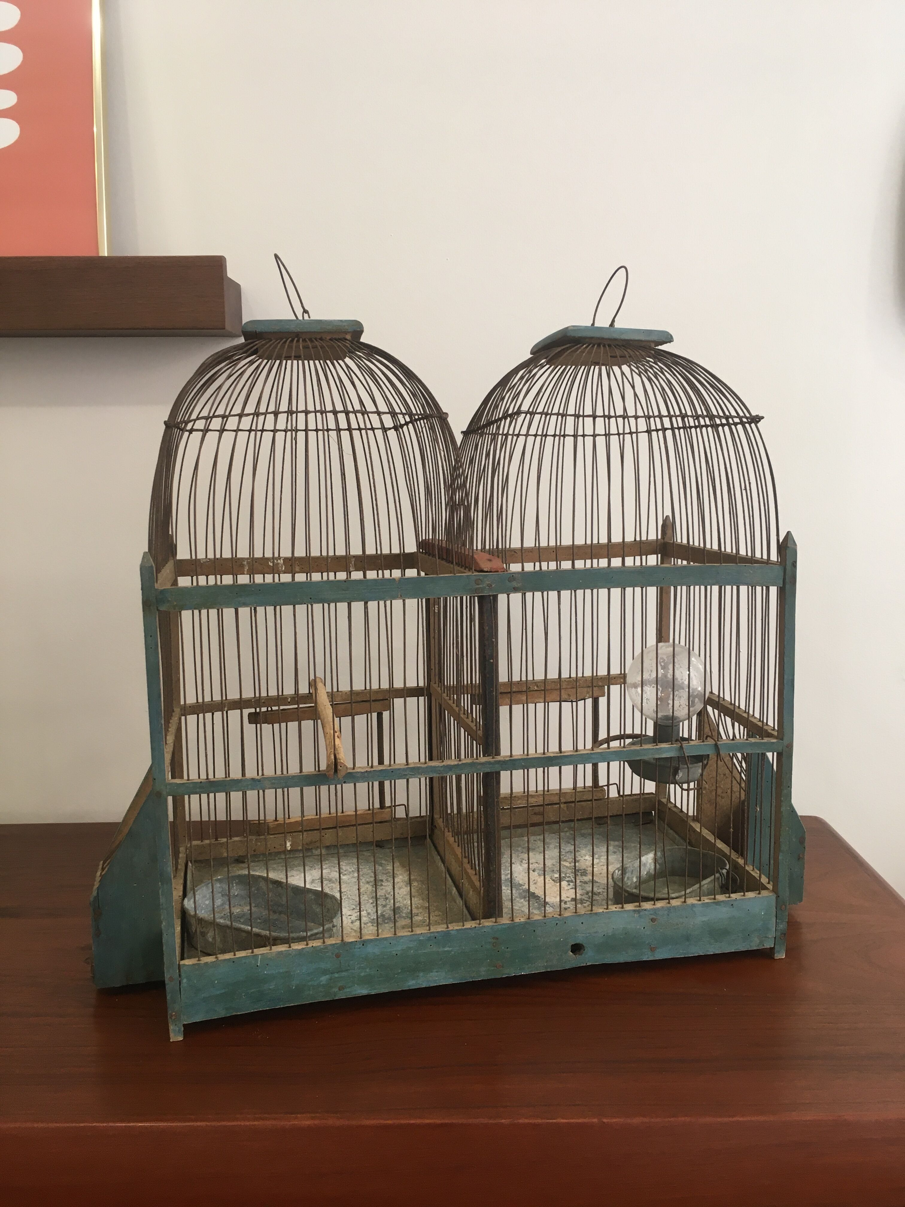 Double bird cage