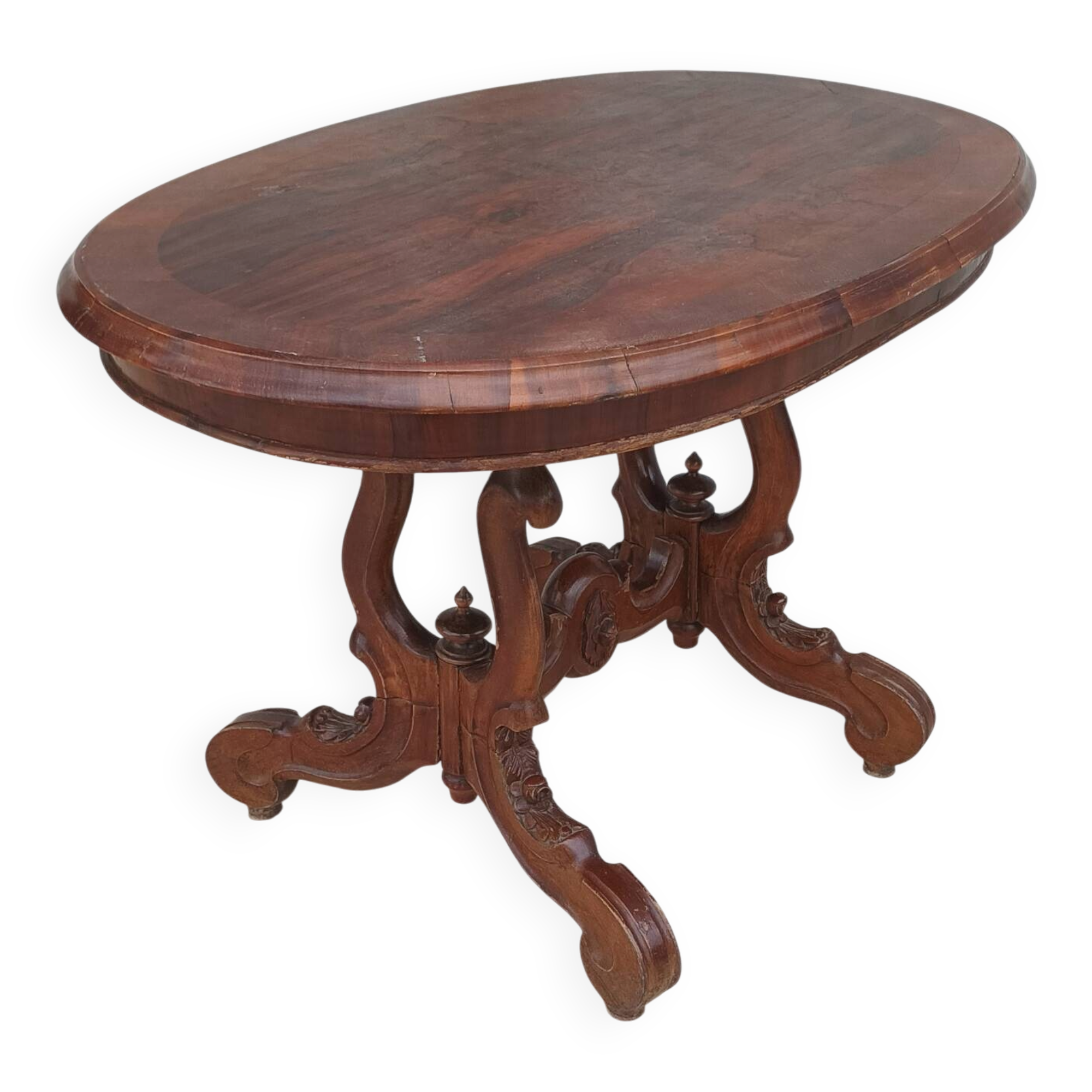 Napoleon III guéridon table in walnut