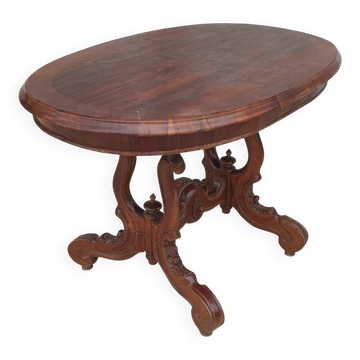 Napoleon III guéridon table in walnut