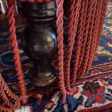 Napoleon III meridian, purple red velvet. Buttoned backrest.