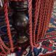 Napoleon III meridian, purple red velvet. Buttoned backrest.