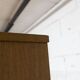 1970 Scandinavian wardrobe with shelves and mirror, 21x126, 2 doors.
