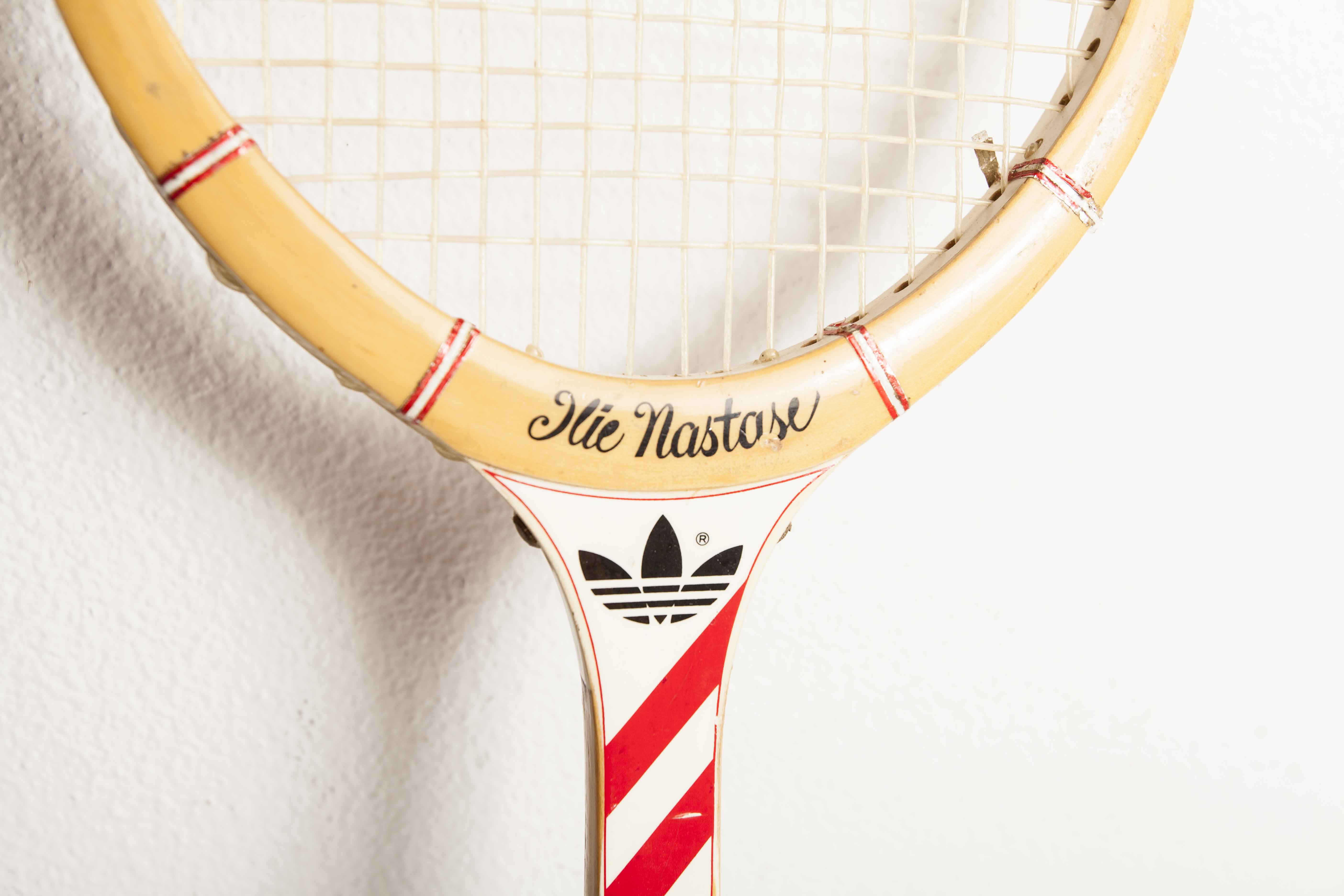 Adidas Ilie Nastase tennis racket 1970