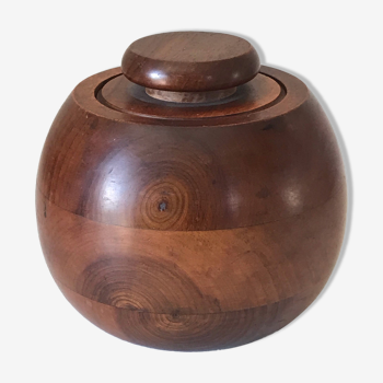 Vintage 70s wooden pot