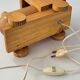 Vintage 1970 pine locomotive lamp