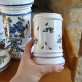 Set of 3 hand-painted cotton pots