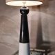 Elegant large glazed ceramic lamp, 70s style electricity ok, 70x35