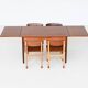 Table à manger extensible scandinave en teck, Danemark 1960