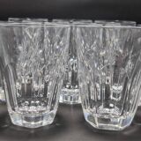 Set of 10 crystal glasses