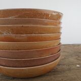 Assiettes creuses en grès x8