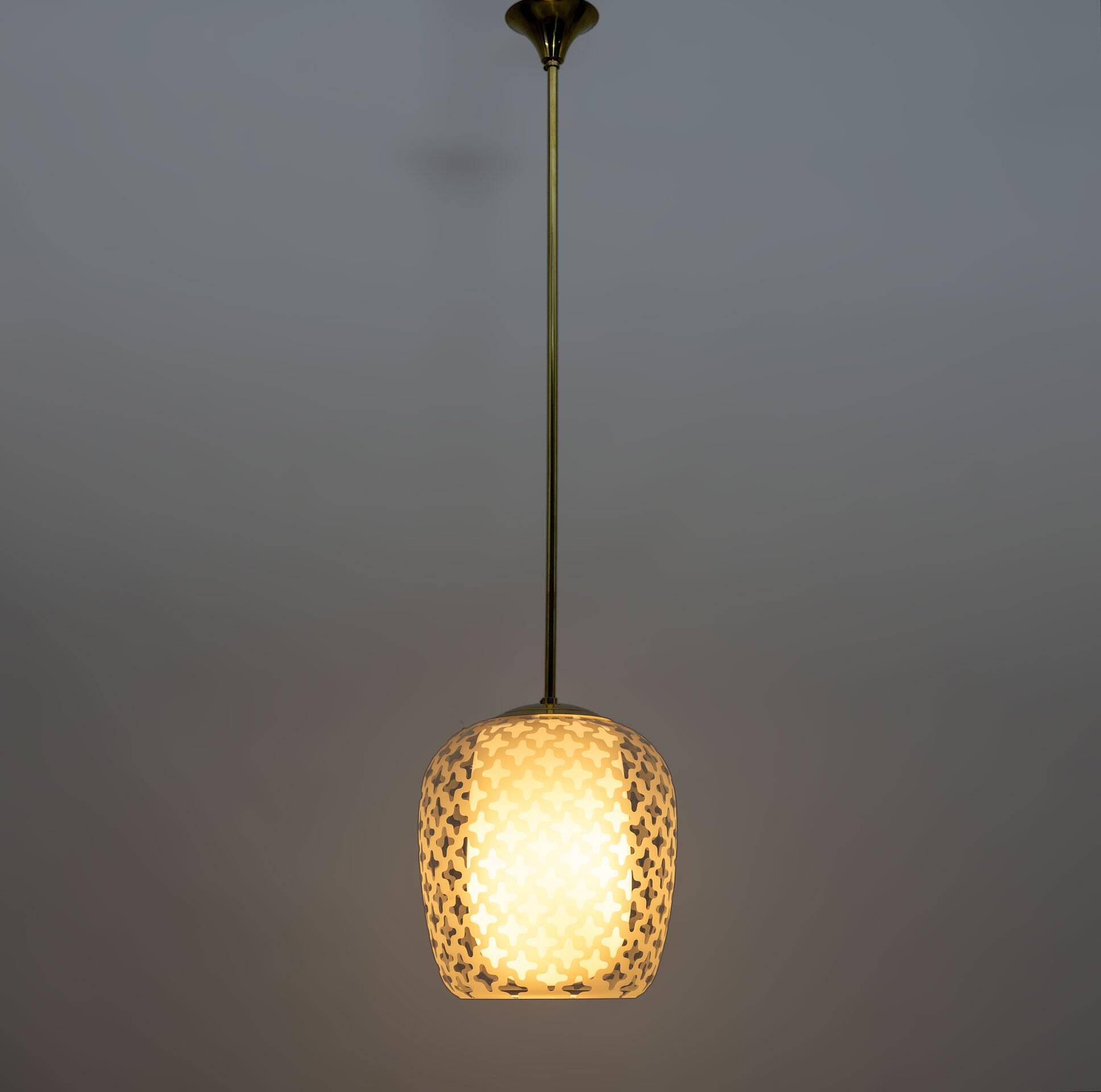 Mid-Century Cora Pendant Lamp by Wilhelm Wagenfeld for Peill & Putzler, 195