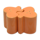 Salière et poivrière Amadeus emboitables de couleur orange