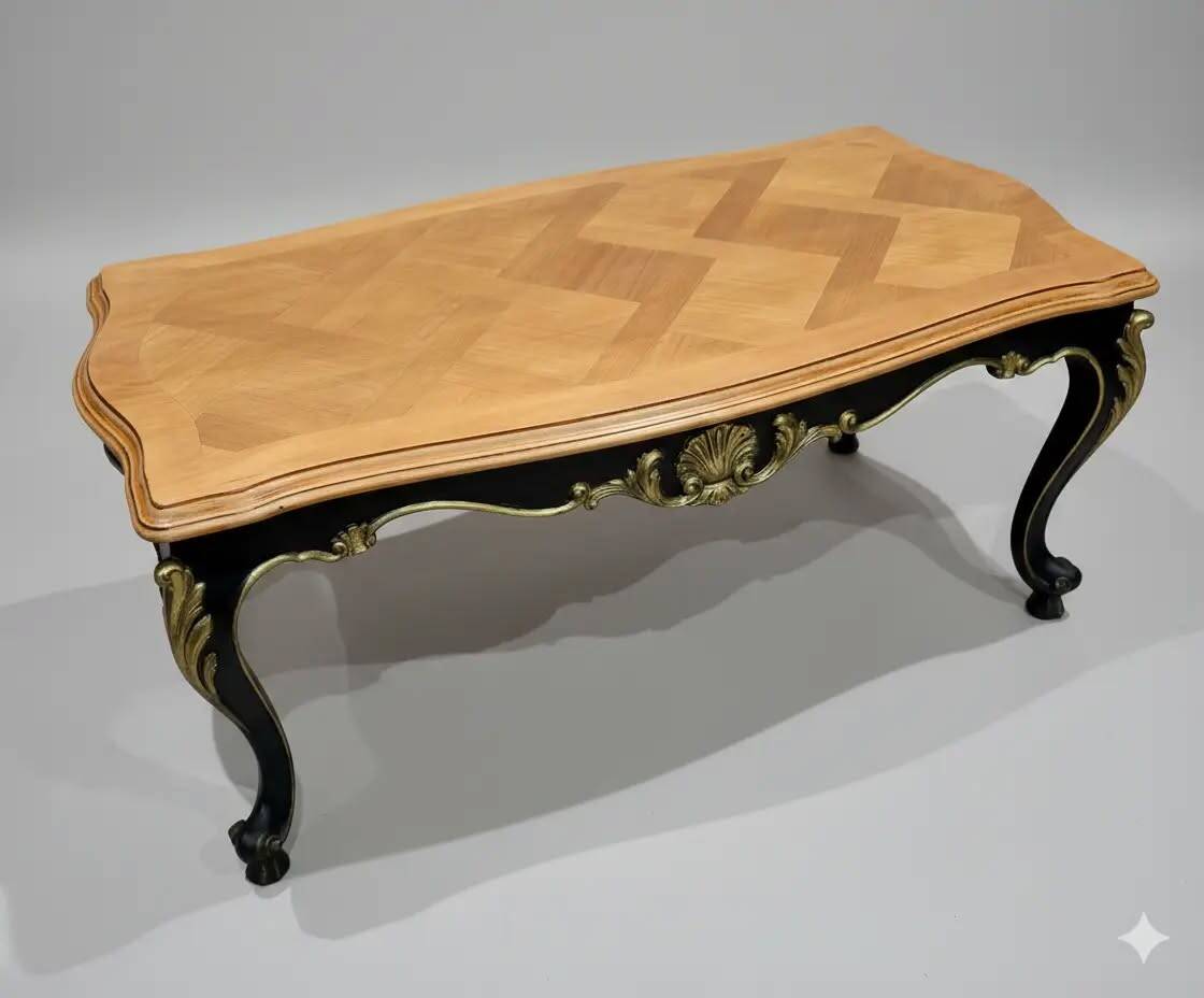 Louis XV coffee table (or rocaille) customised