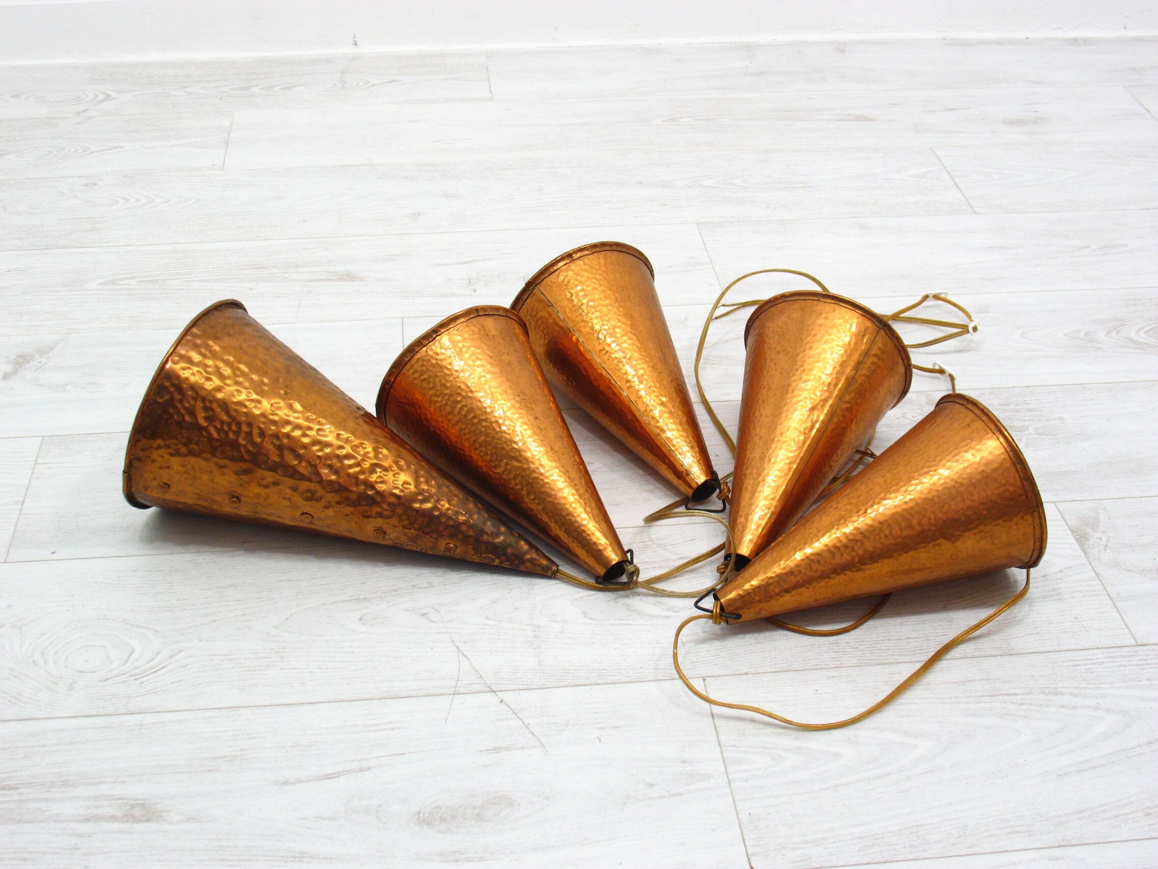 Suspensions coniques par ES Horn Aalestrup, 1970, ensemble (5)