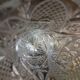 Large vintage pressed glass vase, an impressive and very decorative piece.