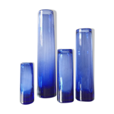Set of 4 Holmegaard vases by Per Lutken 1960