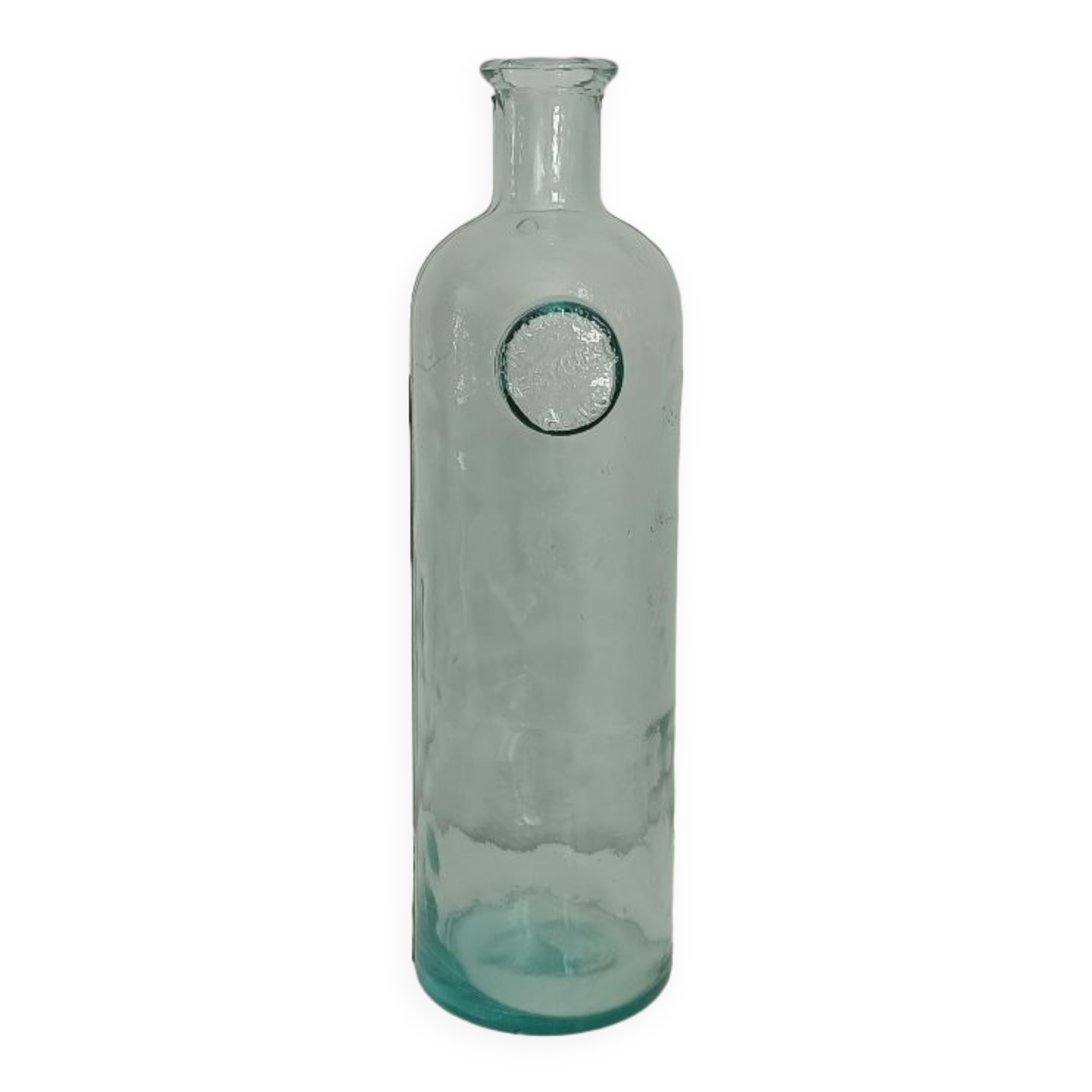 Grand vase en verre recyclé couleur vert d'eau